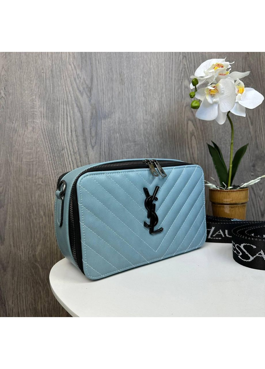 Жіноча сумка на плече еко-шкіра сірого кольору класична з брелоком ProDobro (363136268)