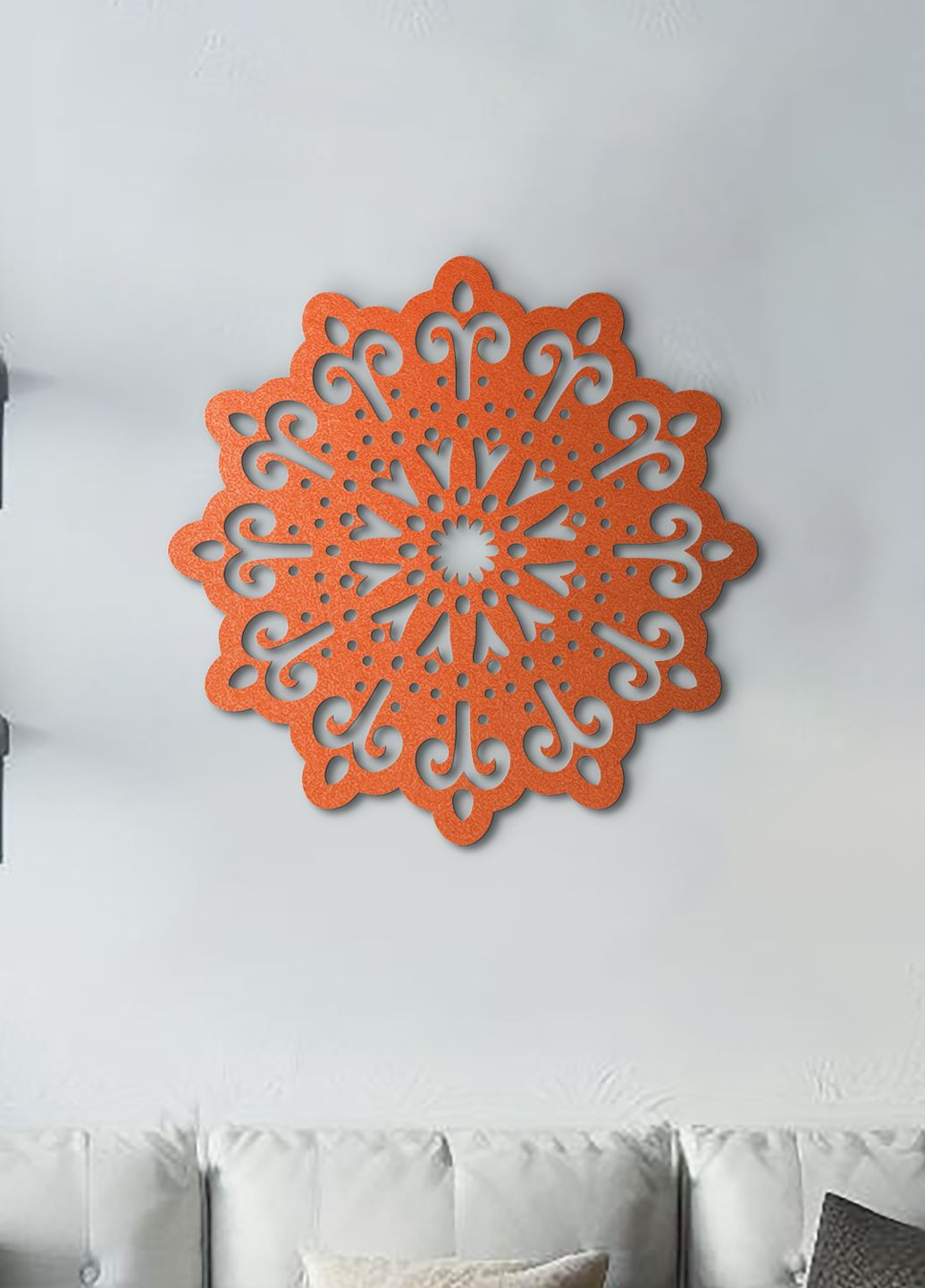 Картина лофт, настенный декор для дома "Цветочная мандала", декоративное панно 35х35 см Woodyard (291412188)