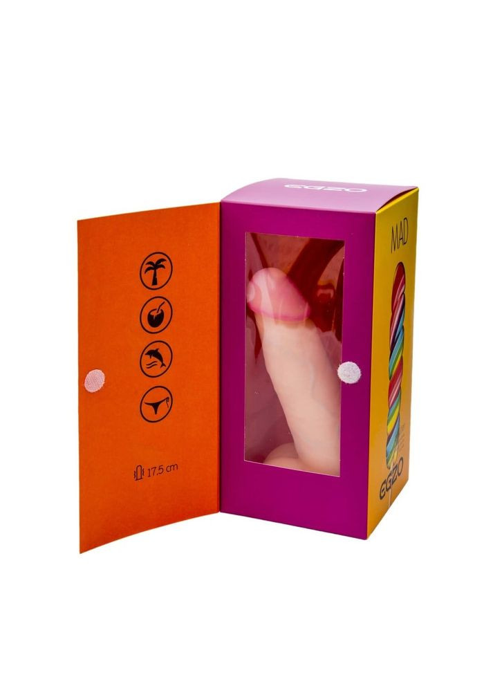 Вібратор реалістичний MAD Ciberskin Furious Lover на батарейках Egzo (332053248)