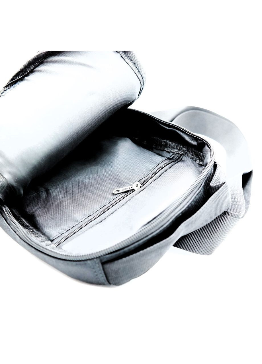 Сумка-слінг сіра водонепроникна з USB роз'ємом через плече для жінок і чоловіків повсякденна ProDobro (364672043)