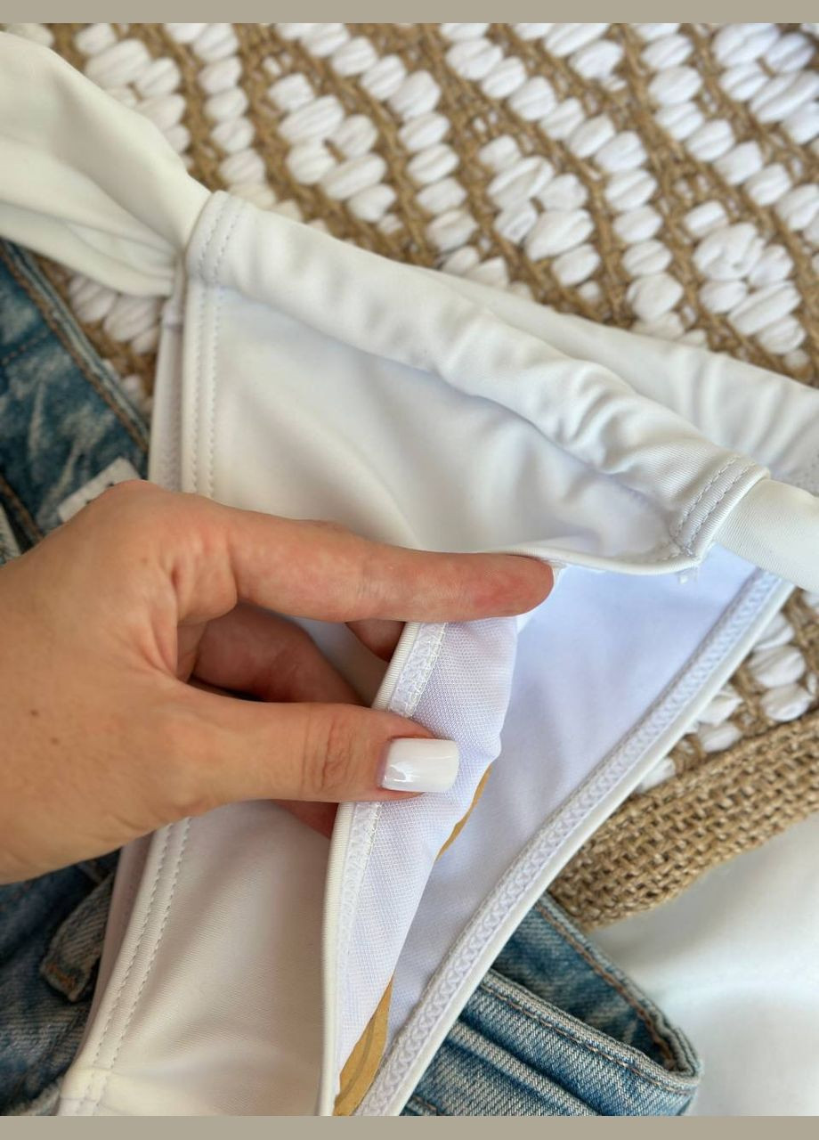 Белый летний купальник. раздельный Vakko