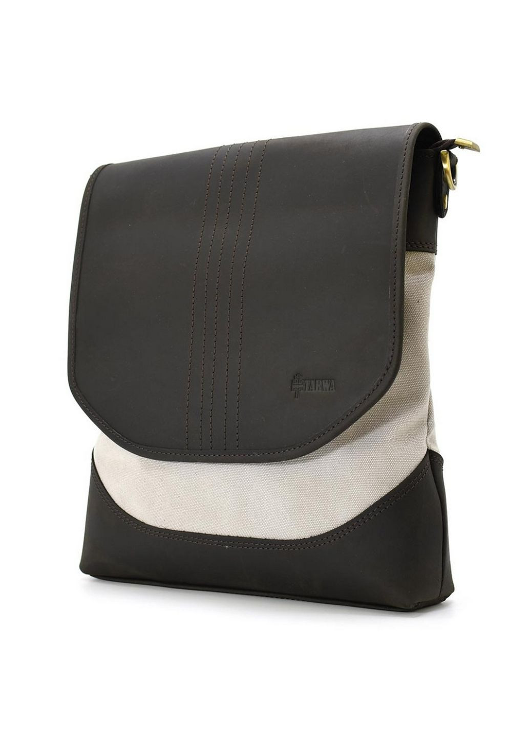 Чоловіча шкіряна сумка через плече 34х28х6 см TARWA (315870031)