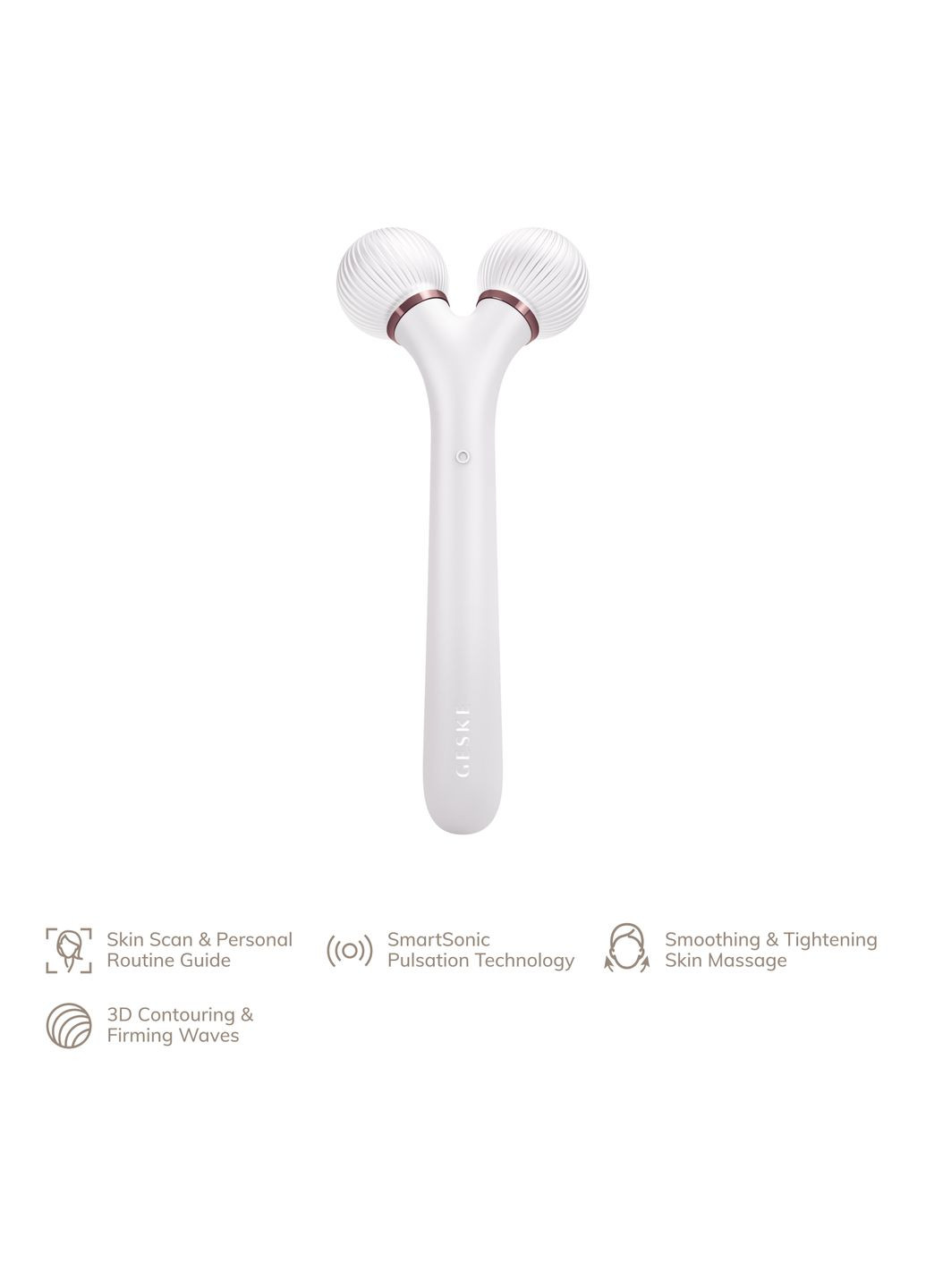 Электронный ультразвуковой ролик для лица Sonic Facial Roller 4в1 starlight GESKE (341526046)