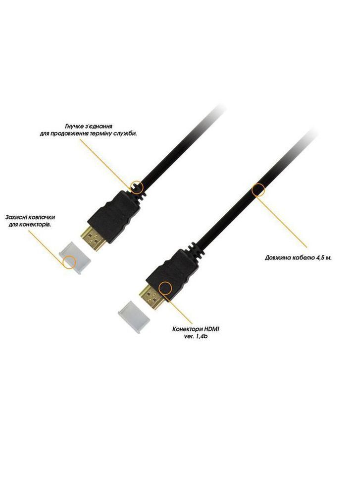 Кабель HDMI-HDMI v1.4b 3m Piko (301469863)