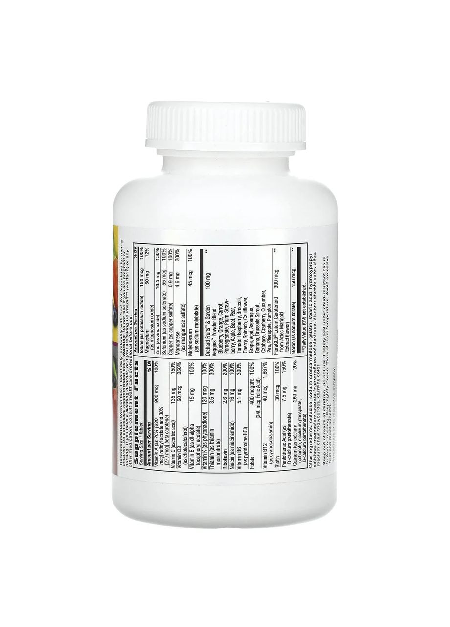 Мультивитамины для женщин от 50 лет Women's 50+ Complete Alive!, 110 таблеток Nature's Way (361116134)