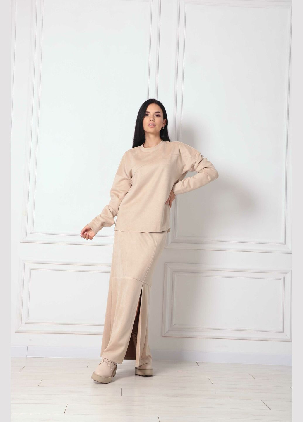 Кремовая кэжуал, праздничный, офисная юбка ри мары лейна сп 0222 RiMari