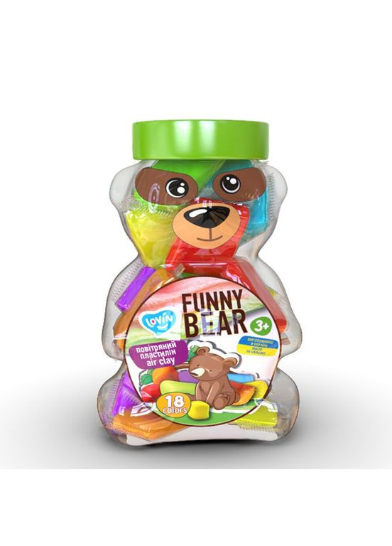 Набір для ліплення з повітряним пластиліном "Funny Bear" ТМ 70154 Lovin (300385720)