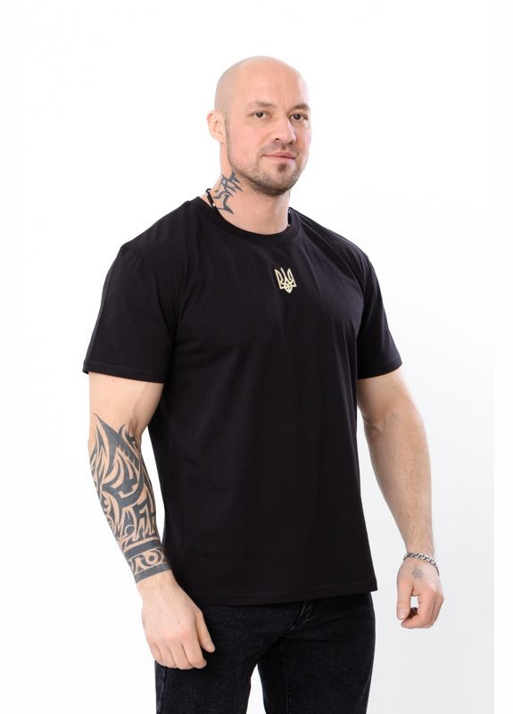 Чорна футболка чоловіча (p-9932) Носи своє