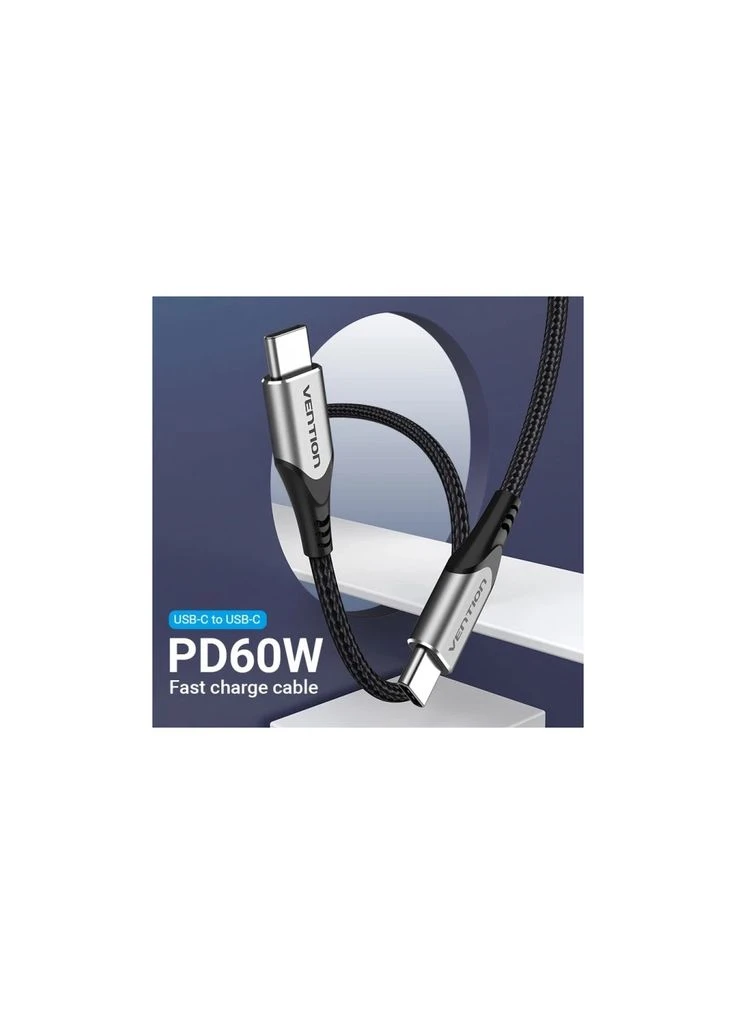 Дата кабель USB-C to USB-C 2.0m aluminum gray (TADHH) Vention (382899374)