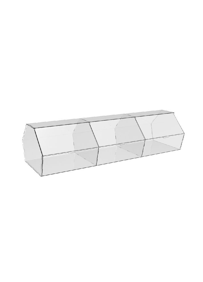 Диспенсер 800х280х200мм для мармеладов, снеков, орехов 3 ячейки Ekostar (366599811)