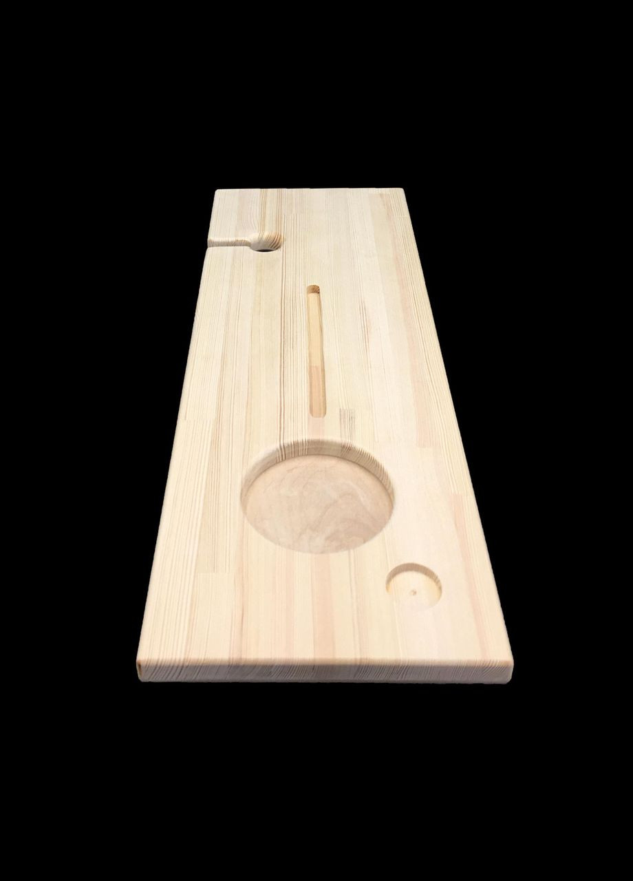 Столик полка для ванной из дерева Хомс бланже (СДВ-000301) No Brand (328293175)