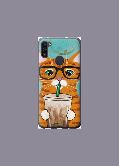 Чохол на Samsung Galaxy A11 A115F Зеленоокий кіт в окулярах "4054t-2012-2448" Endorphone (362605589)