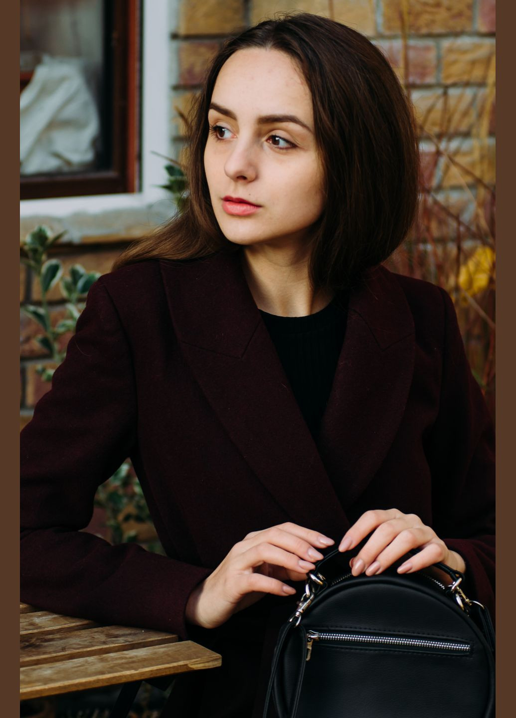 Жіноча кругла сумка Bale чорна Sambag (325403364)