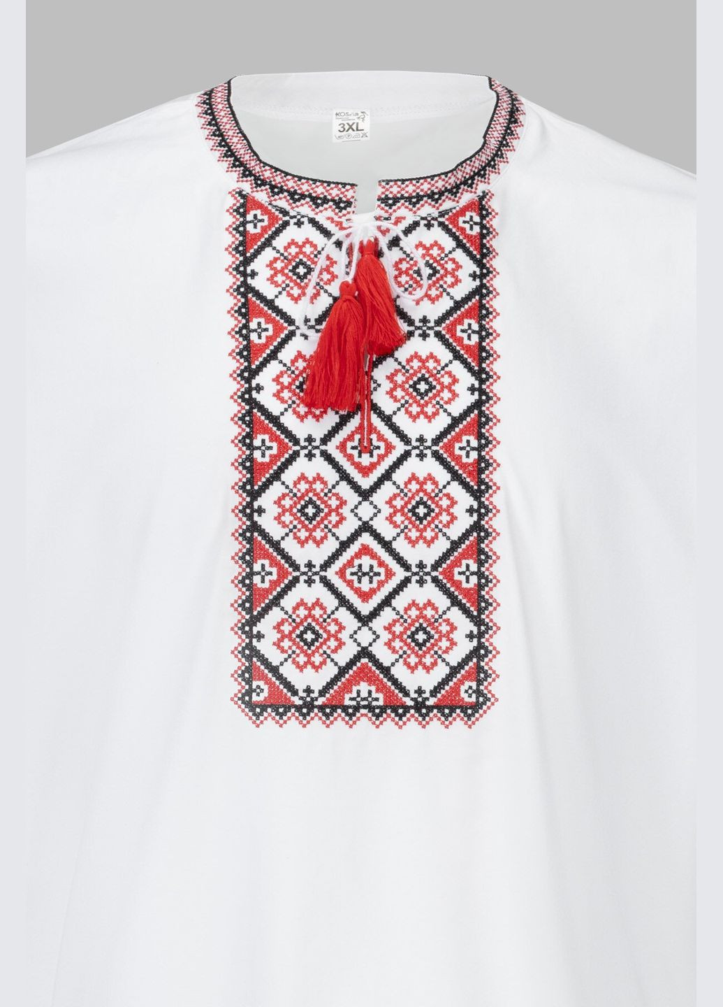 Белая вышиванка футболка мужская француз бело-красный (2000990486066a) shop (2000990486066) (364723933)