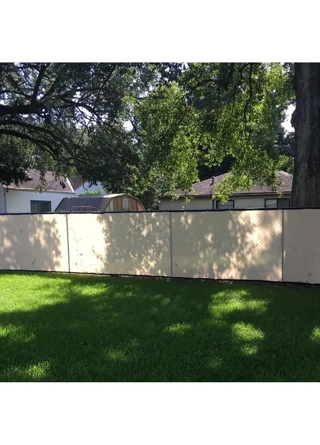 Затеняющая сетка для забора (2 х 8 м) Молочный No Brand (332637227)