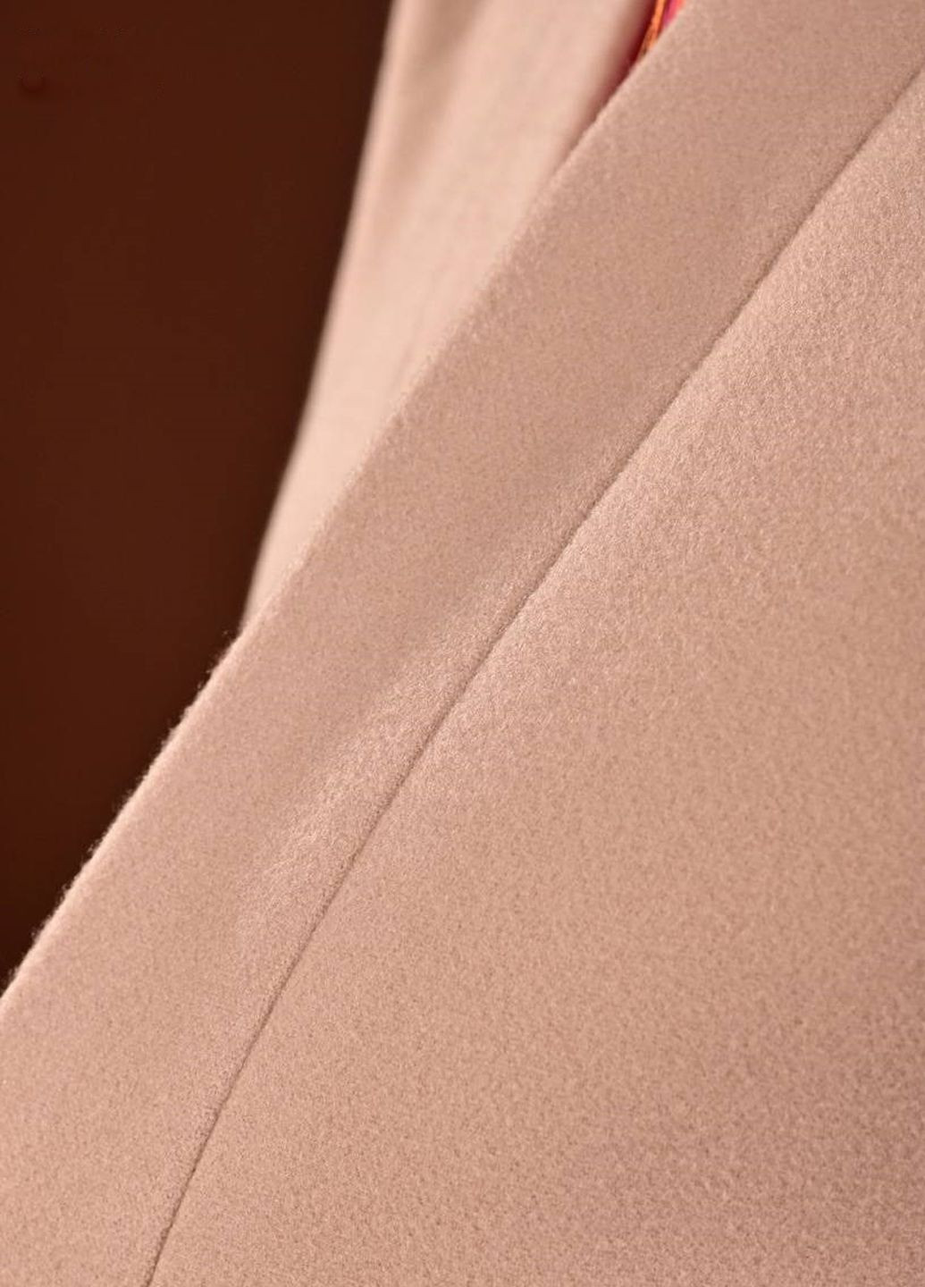 Бежевое демисезонное Женское легкое пальто Sofi прямого крою на одну пуговицу FS
