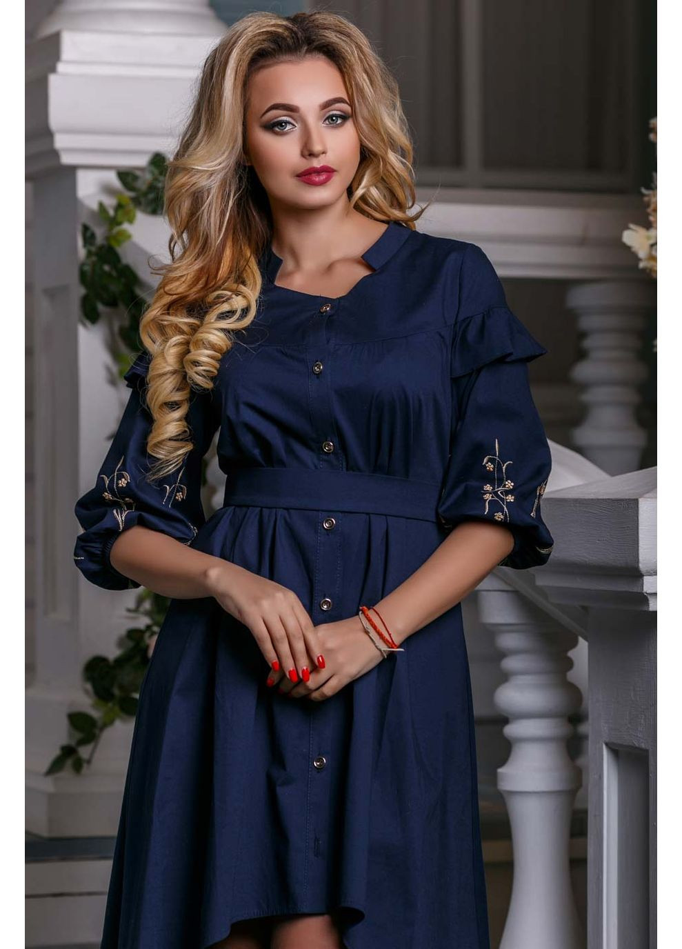 Синее платье 945.2613 Seventeen