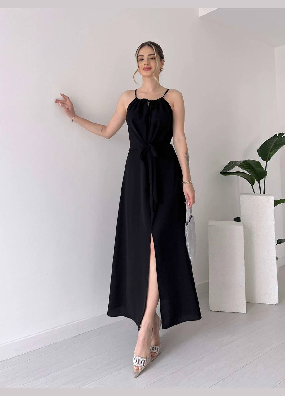 Чорна вишукана сукня Україна однотонна