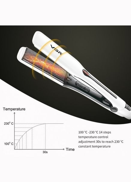 Профессиональный утюжок V-556 выпрямитель для волос с керамическим покрытием VGR (322426487)