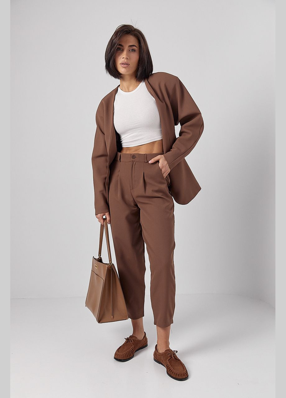 Жіночі штани-банани зі складками Lurex (322343102)