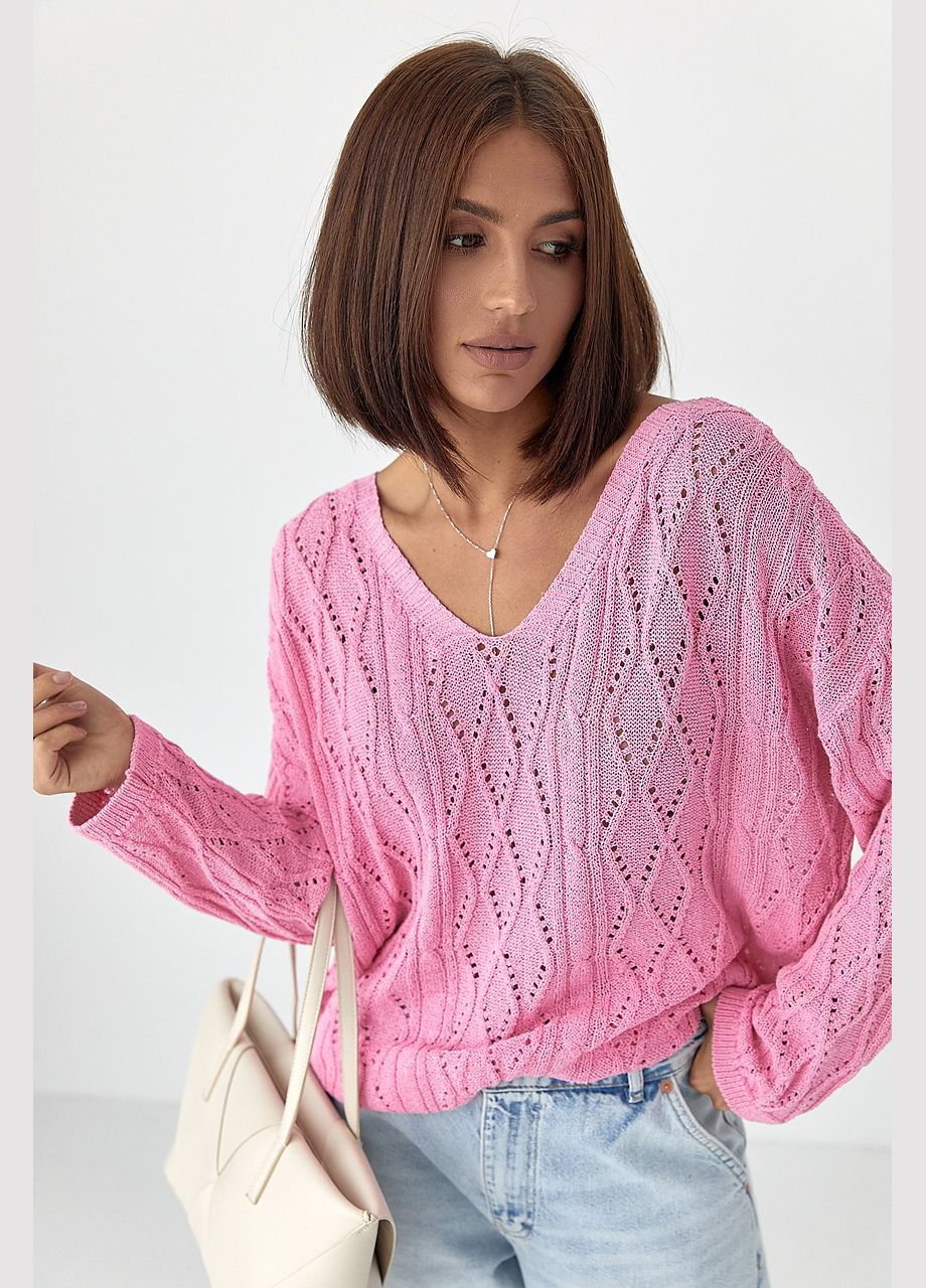 Ажурна кофта зі шнурівкою на спині Lurex (340423320)