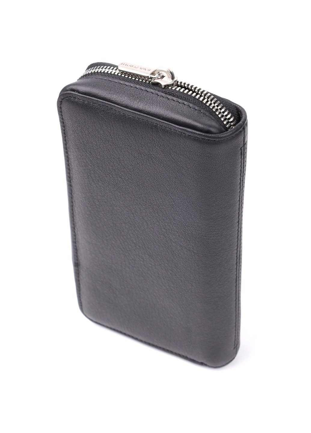 Практичний жіночий гаманець на одне відділення із зернистої натуральної шкіри 20863_1 (3622 nero) Чорний Tony Perotti (362027767)