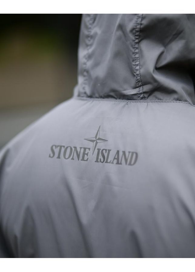 Черная демисезонная ветровка карман stone island grey No Brand