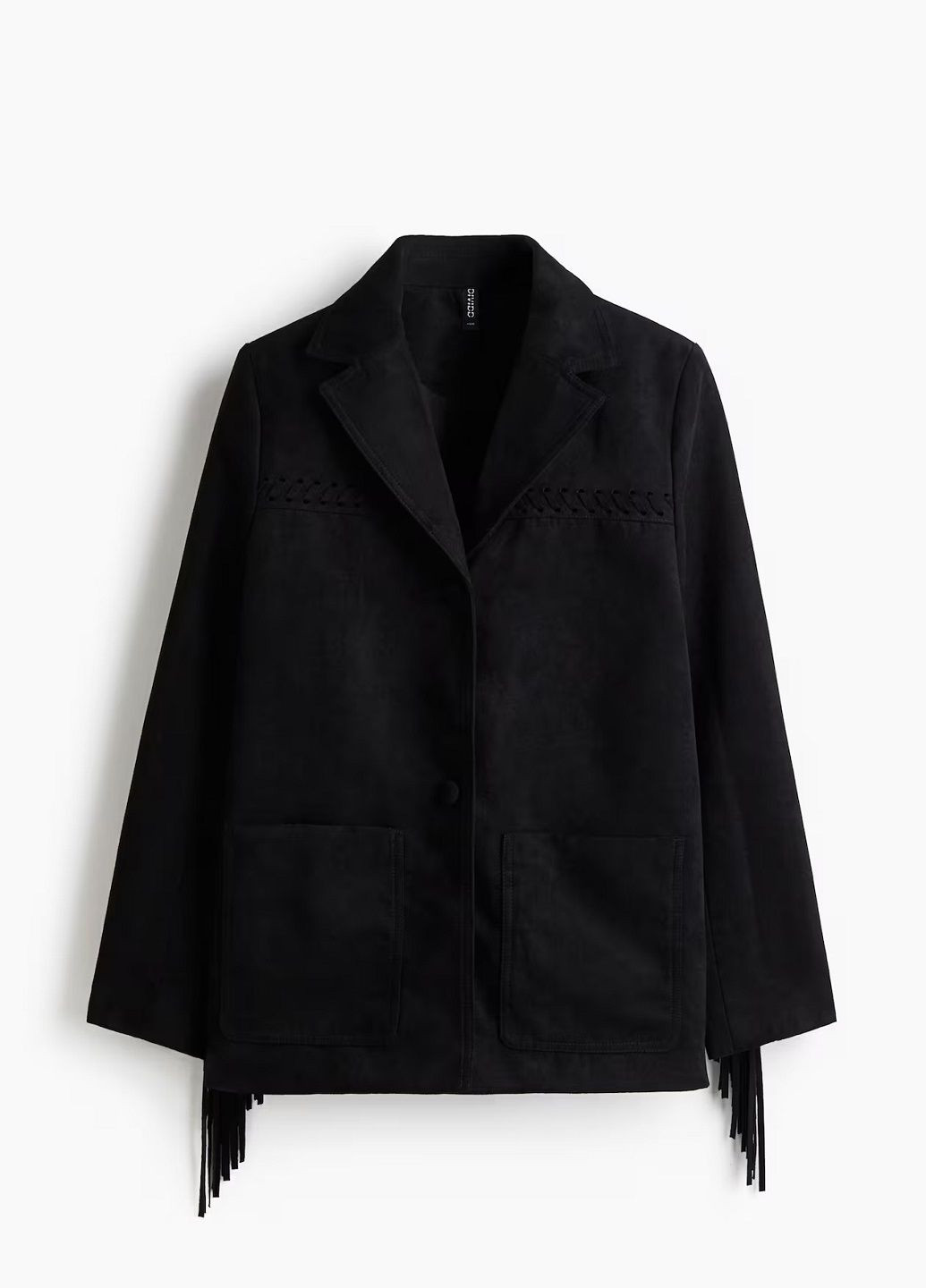 Черный женский жакет H&M однотонный - демисезонный