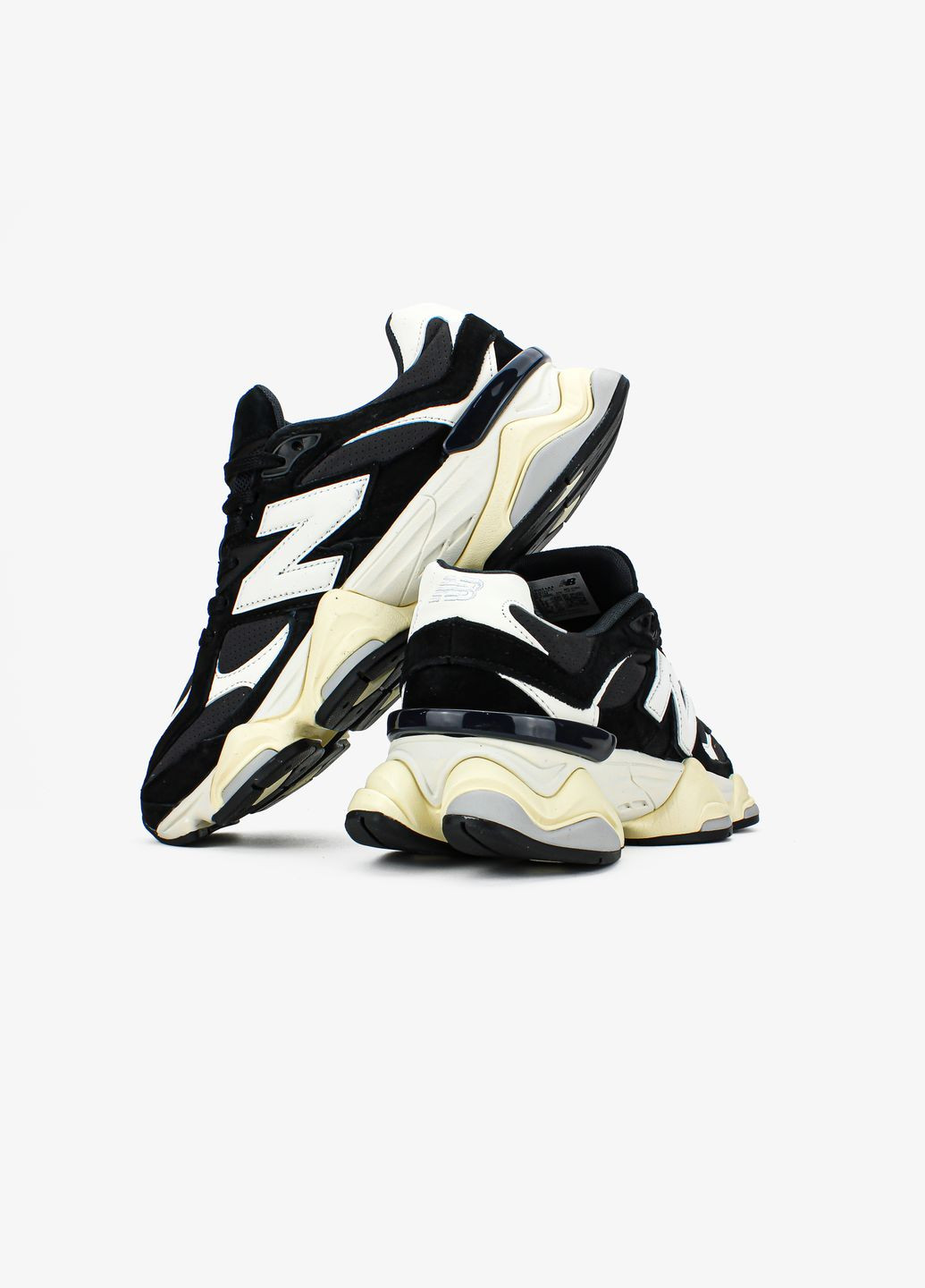 Кросівки жіночі і чоловічі New Balance 9060 Black/White | Нью Баланс 9060 чорні No Brand чорні демісезони (336068676)