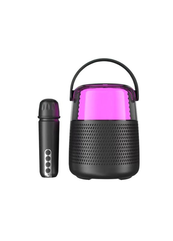 Портативная мини караоке система Y1 беспроводная колонка с LED подсветкой для дома и улицы с микрофоном KTV У1 У1 (370602756)