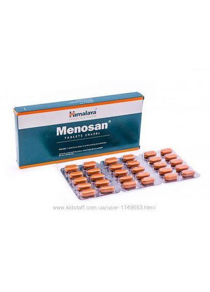 Препарат для відновлення гормонального фону Меносан Хімалая, 60 таб. Menosan, Himalaya (336546363)