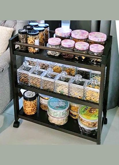 Сервировочный столик из дерева Рольд венге (ЭТК-003112) No Brand (327848467)