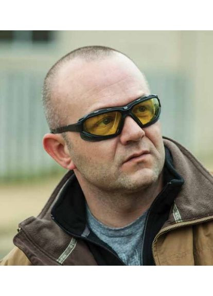 Окуляри захисні з ущільнювачем Highlander-PLUS (sky red mirror) Anti-Fog, дзеркальні червоні Pyramex (362356092)