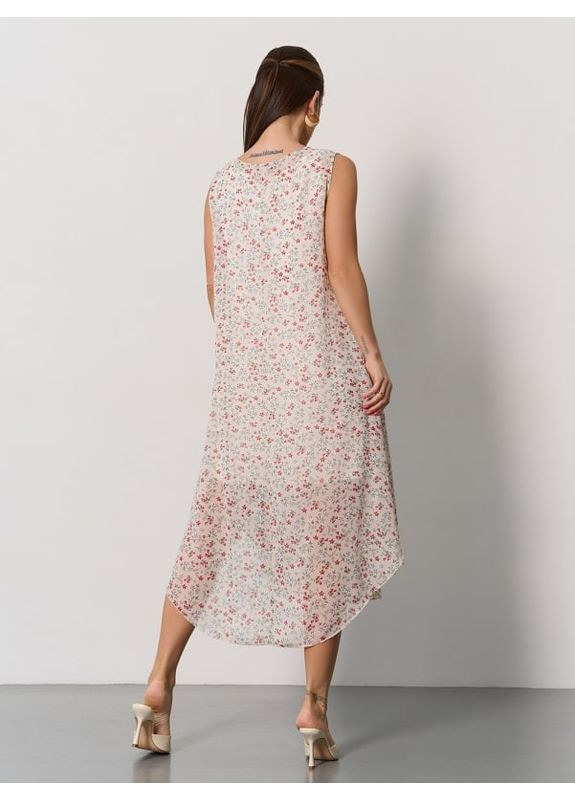 Комбінована плаття 15173 мультиколор ISSA PLUS однотонна