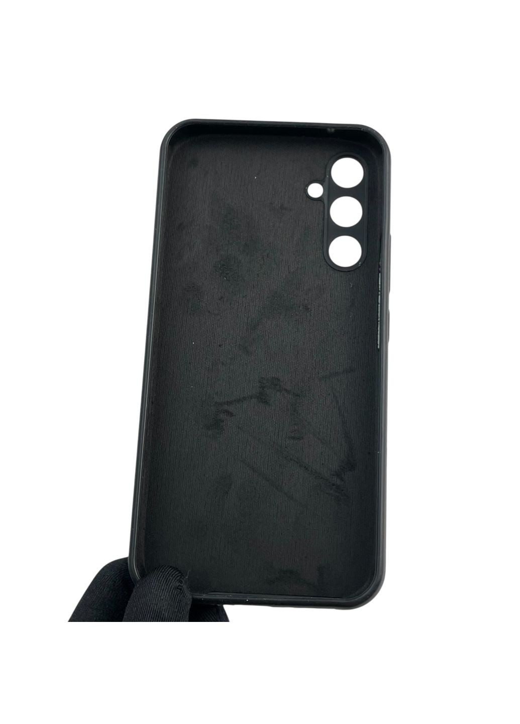 Чохол для Galaxy A34 5G (SM-A346E) силіконовий з мікрофіброю нековзний на самсунг а34 5г чорний Samsung (366389430)