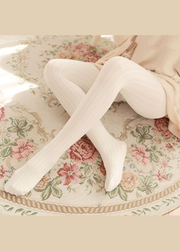 Колготки сердечками молочные No Brand (315492699)