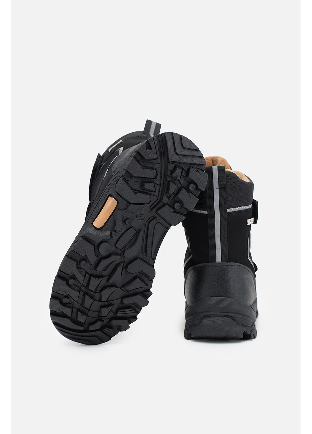 Зимние термосапоги для мальчика цвет черный цб-00285221 Kimboo