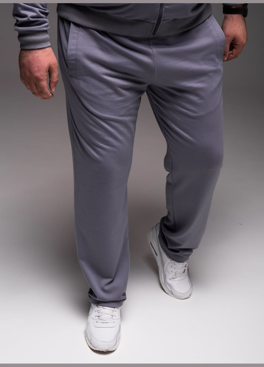 Мужской спортивный костюм серый большие размеры "Casual" No Brand (342718234)