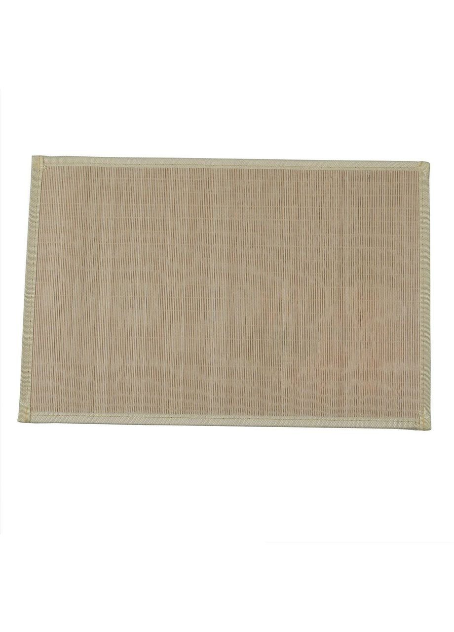Коврик для стола сервировочный бамбуковый 45x30 см, оливковый с цветами. Supretto (323210444)