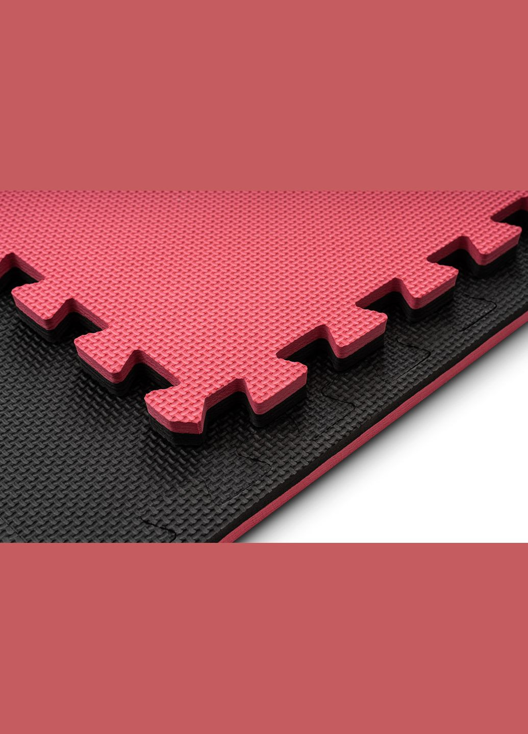 Мат-пазл EVA 2см HS-A020PM - 4 частин червоно-чорний Hop-Sport (301865873)