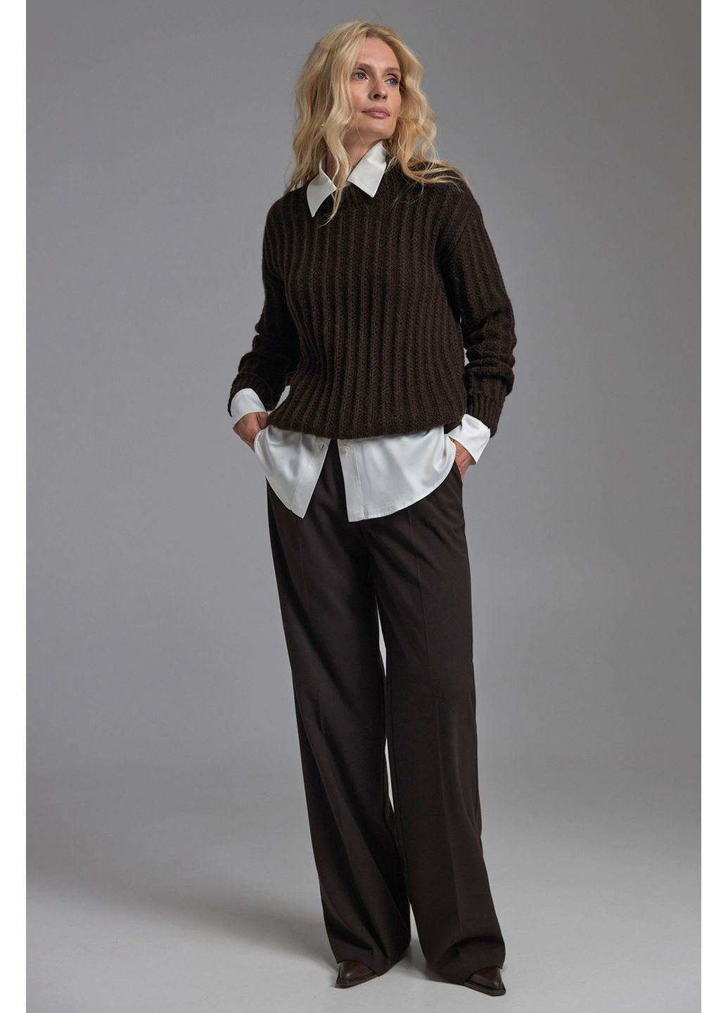 Темно-коричневий светр 2880 Triko Bakh