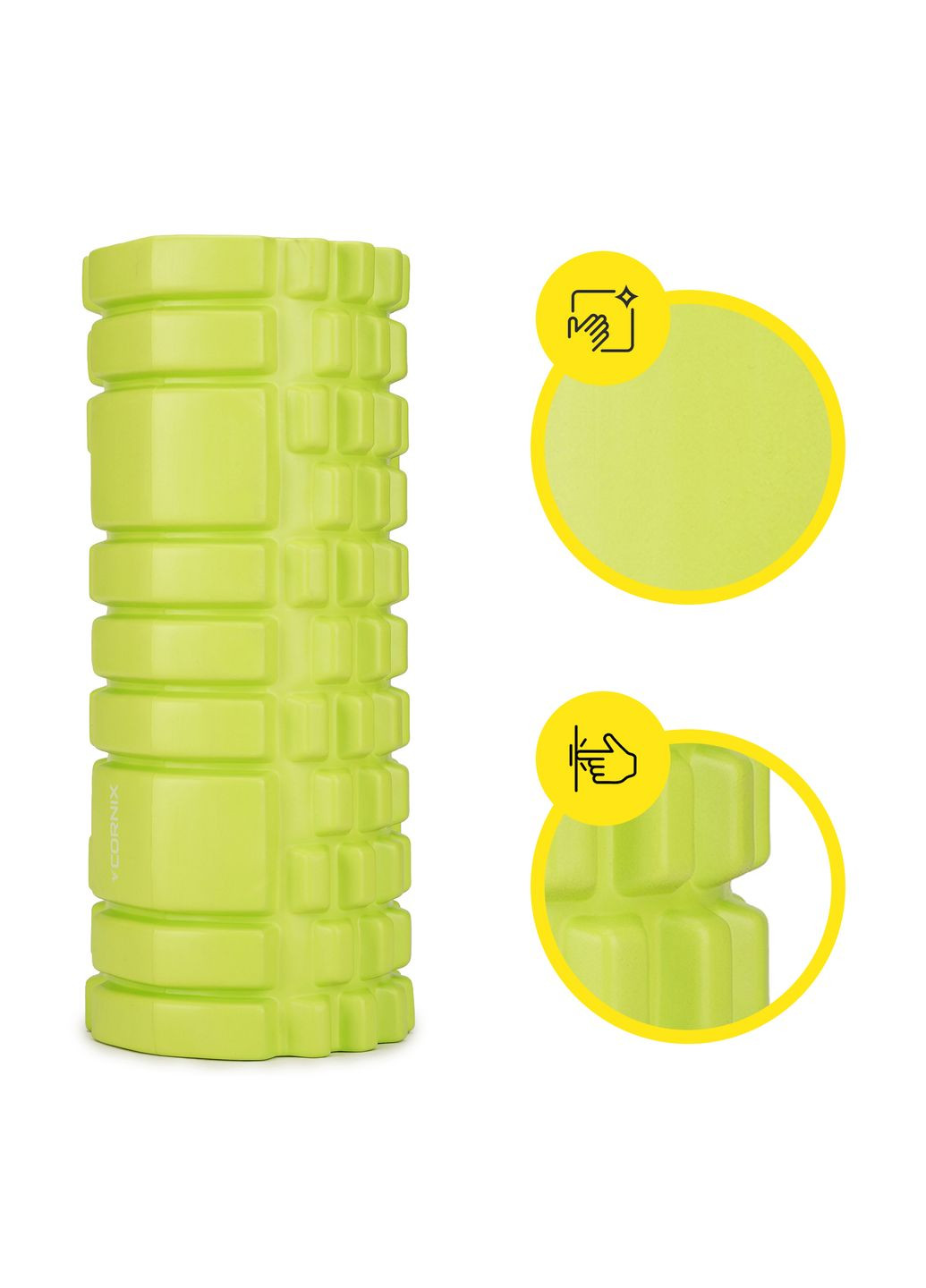 Массажный ролик EVA 33 x 14 см (валик, роллер) Green Cornix XR-0034 (341529163)