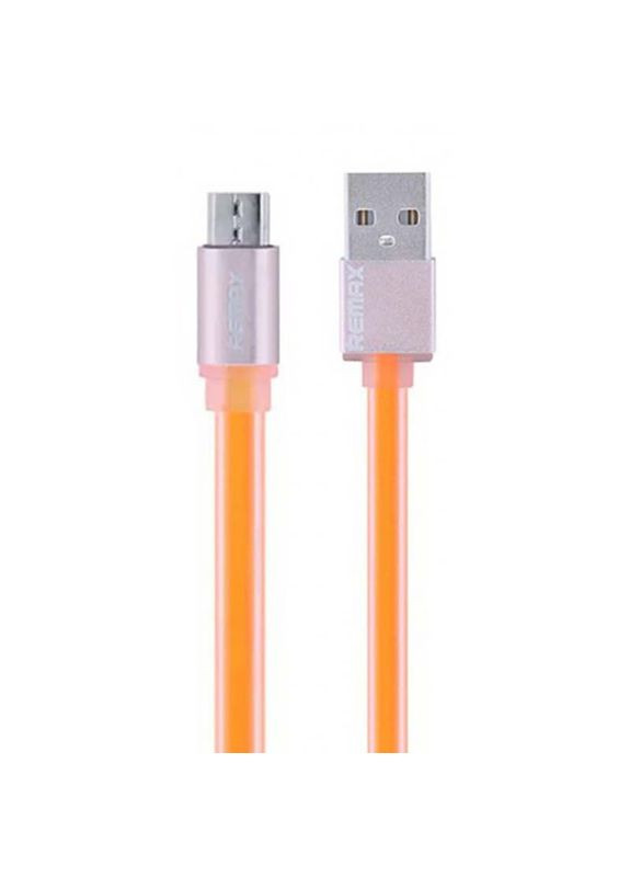 Кабель Micro USB Colourful RC005m силикон оранжевый Remax (279826028)