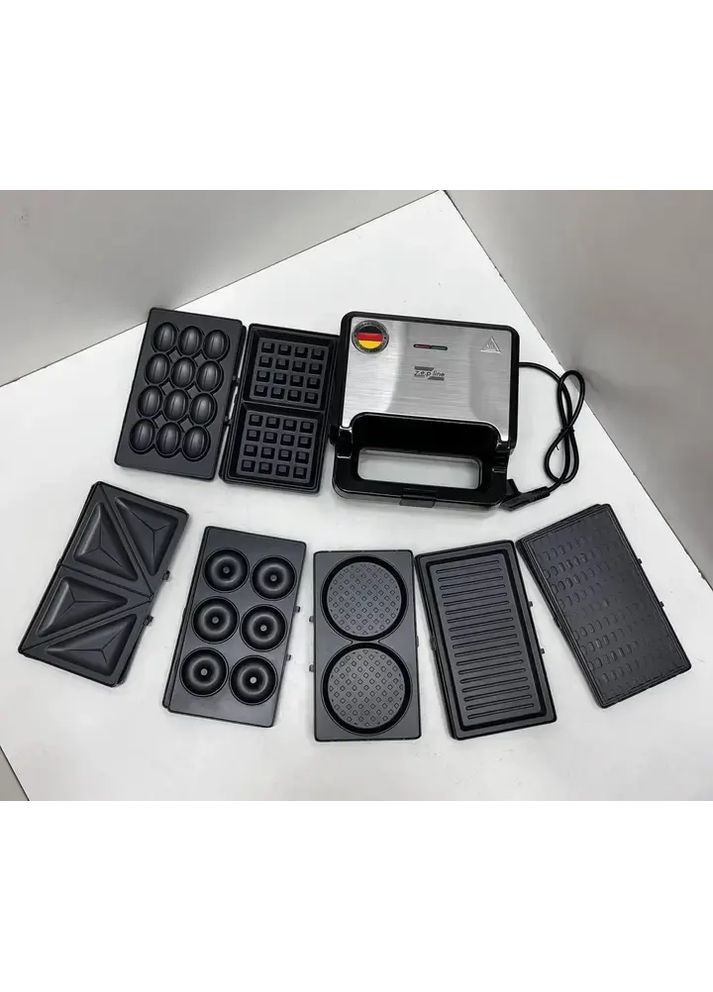 Вафельниця 7в1 2200 Вт Zepline ZP Мультимейкер зі знімними пластинами Kemei (363832453)