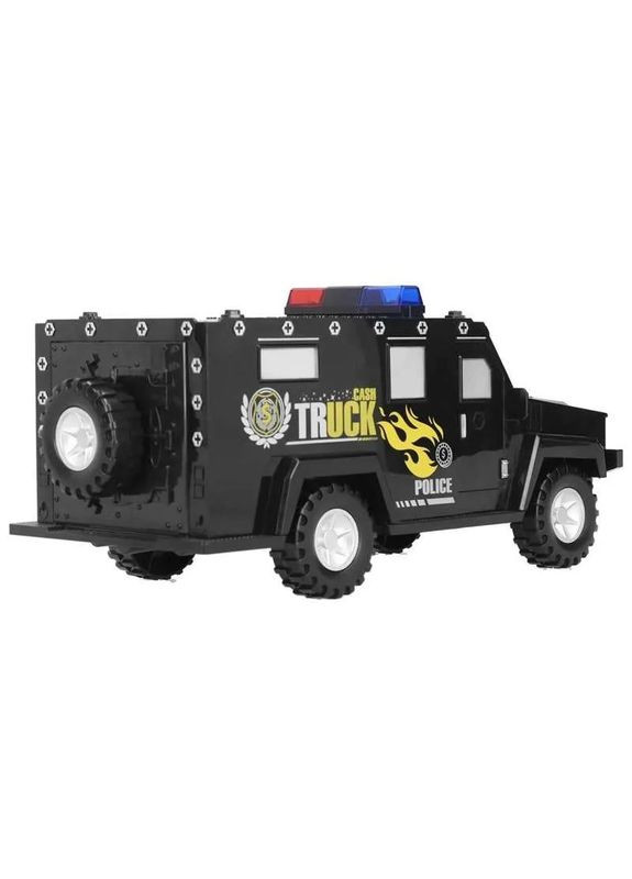 Детская машина сейфкопилка CASH TRUCK полиция с кодовым замком и купюроприемником для бумажных денег и монет UKC (316092529)
