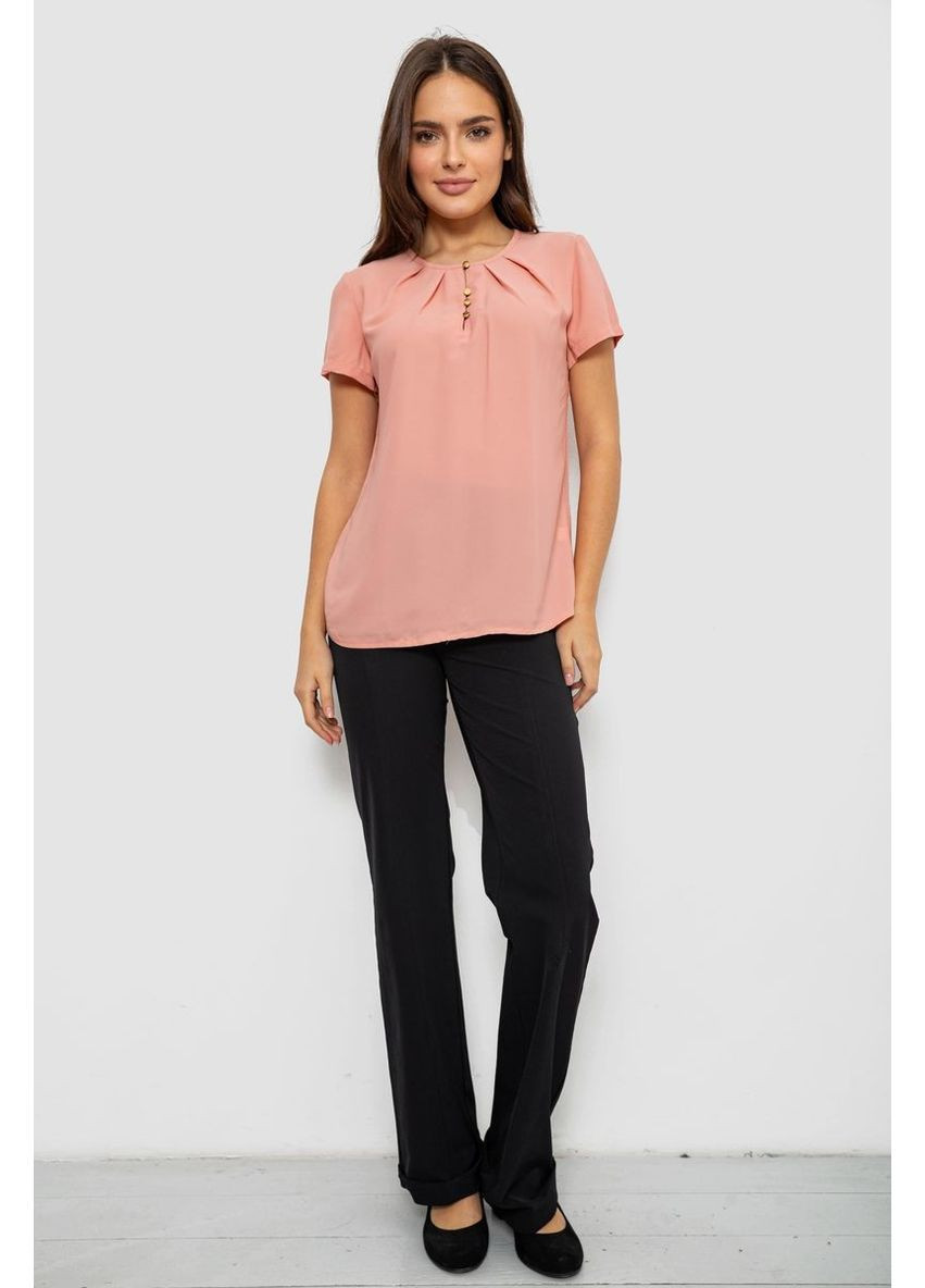 Пудрова блуза однотонна Ager 230R112