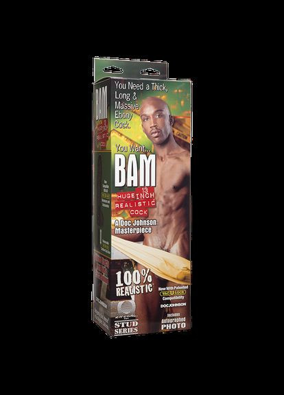 Фаллоимитатор BAM - Huge 13 Inch Realistic Cock - CherryLove Doc Johnson (332209222)