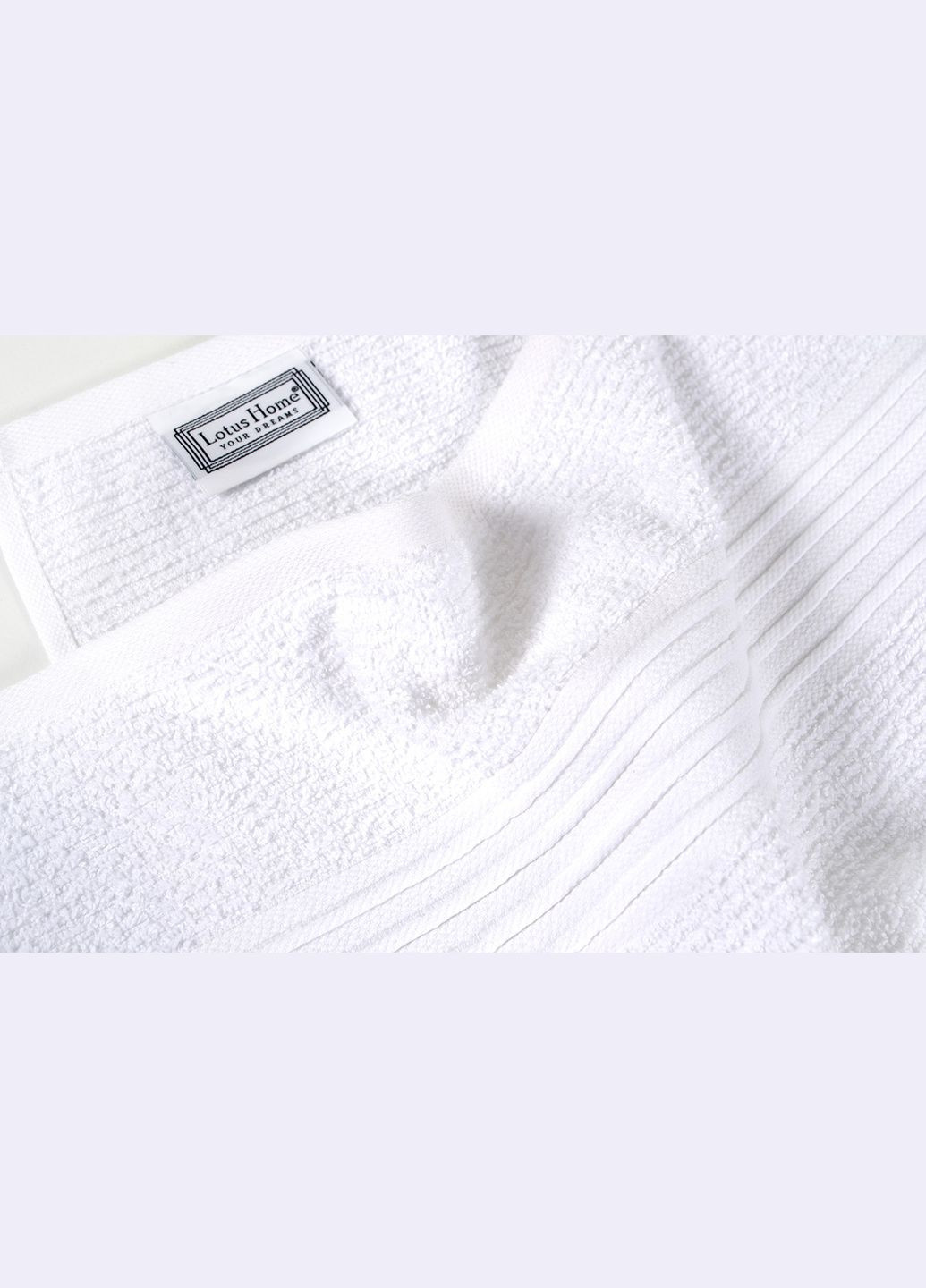 Lotus полотенце махровое home - ammi white белый 50*90 белый производство -