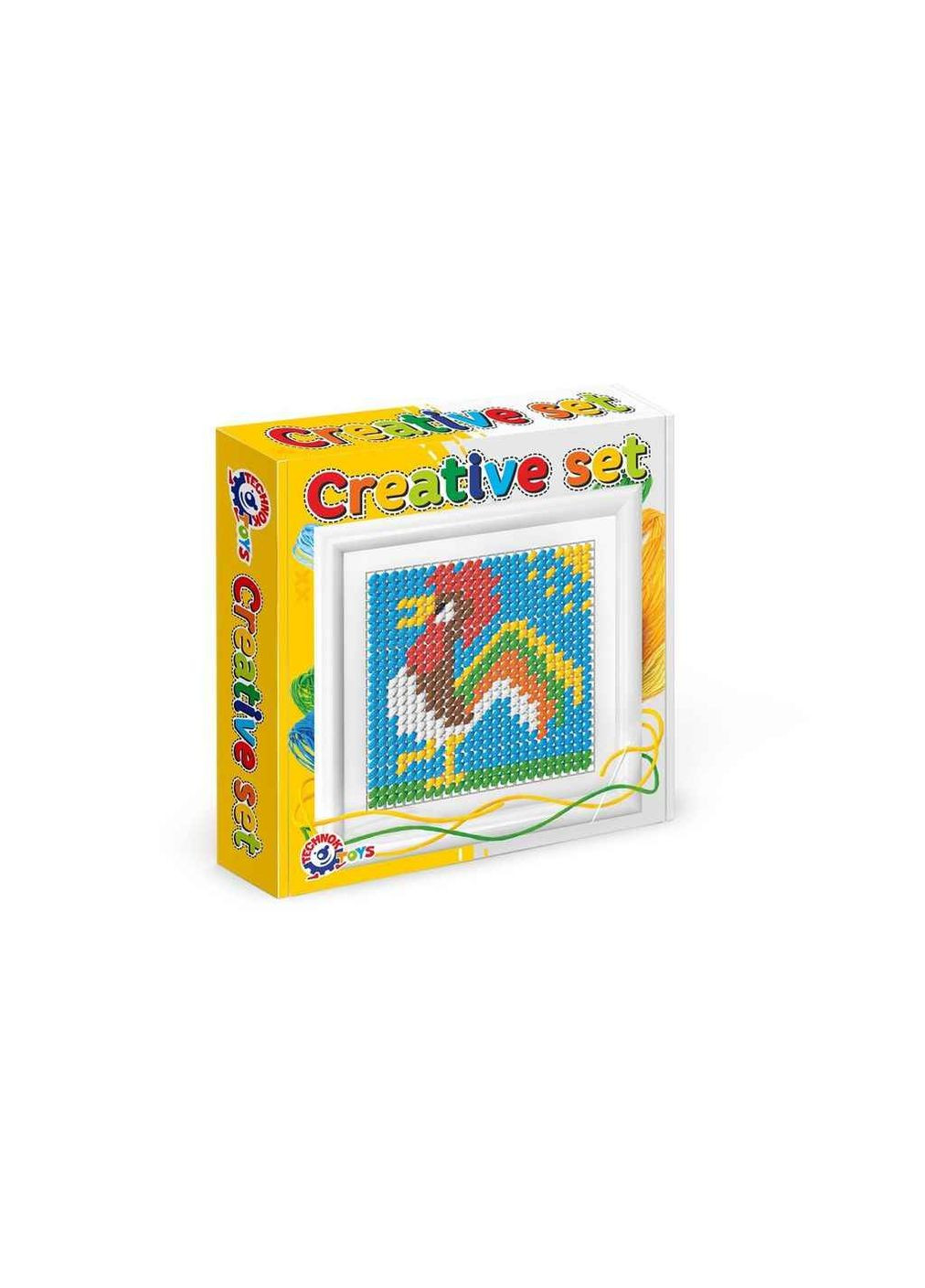 Набор для детского творчества "Вышиваночка" 19х19х3.5см желтый арт.3527 ТехноК (366453655)