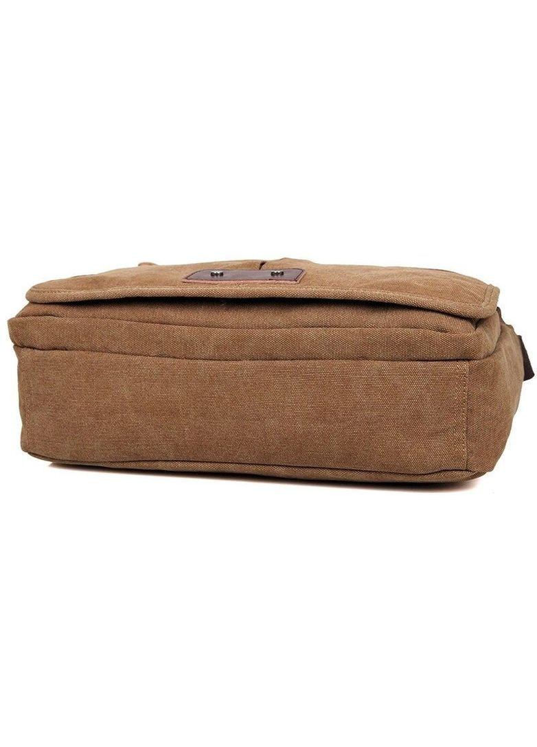 Чоловіча текстильна сумка через плече з відділенням для ноутбука у вінтажному коричневому стилі (sku_14445) No Brand (328922396)